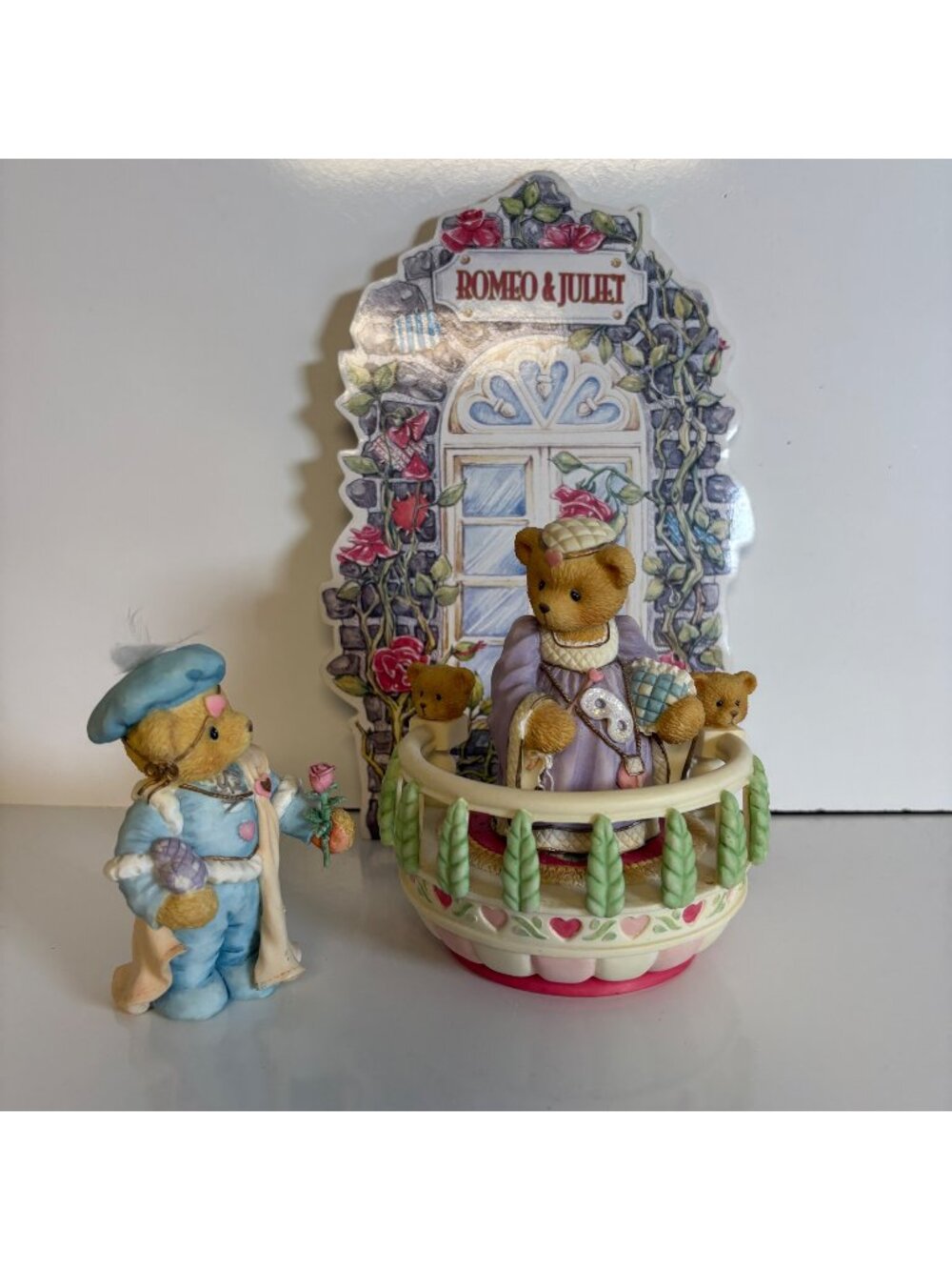 Enesco Cherished Teddies Romeo & Juliet Collectors Set 203114 Figurines 1996